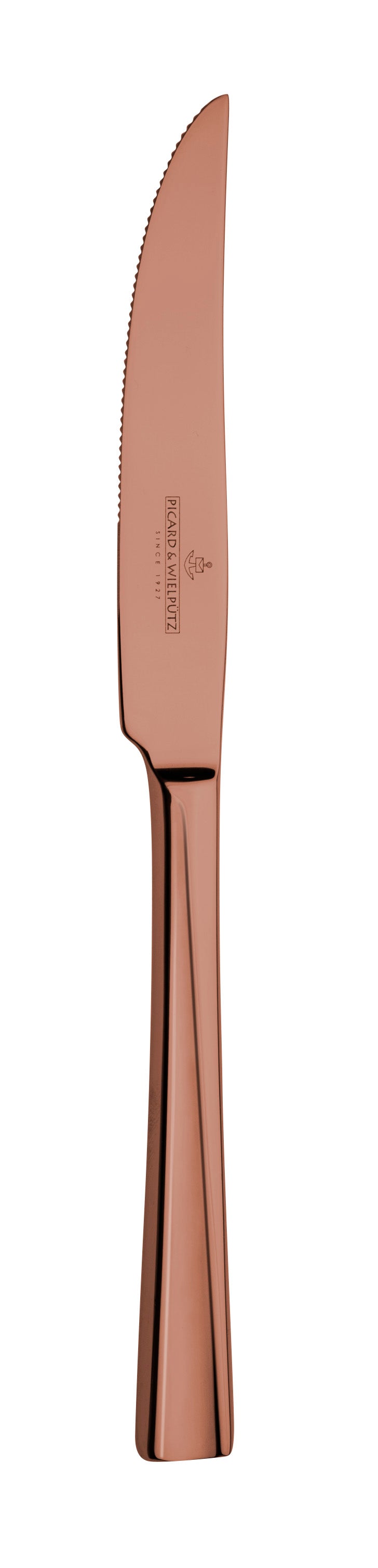Picard & Wielpütz Steakmesser Monoblock PVD-Chocolate für präzises Schneiden von Fleisch.