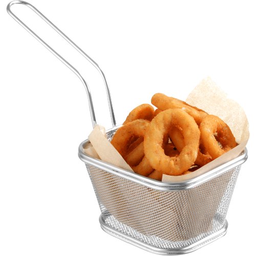 Hendi Servier-Frittierkorb Snack-Holder rechteckig 13x10,5 cm für Snacks und Beilagen