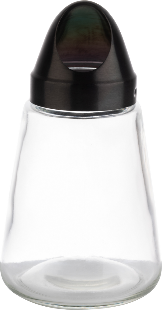 APS Snackspender aus Glas mit Edelstahl-Deckel für Snacks in gastronomischen Betrieben.