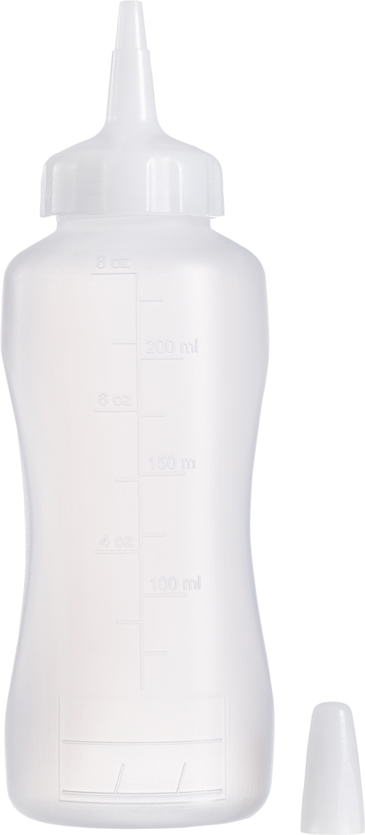 Araven Dosierflasche Mini HDPE 250ml für präzises Dosieren von Flüssigkeiten