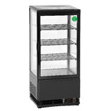 Bartscher Mini Kühlvitrine 98 Liter schwarz