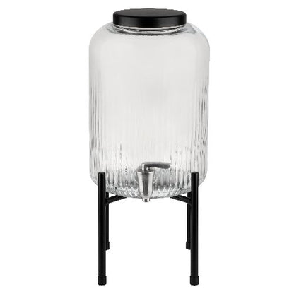 APS Dispenser 'Industrial' 7 Liter aus Glas und Metall für Gastronomie