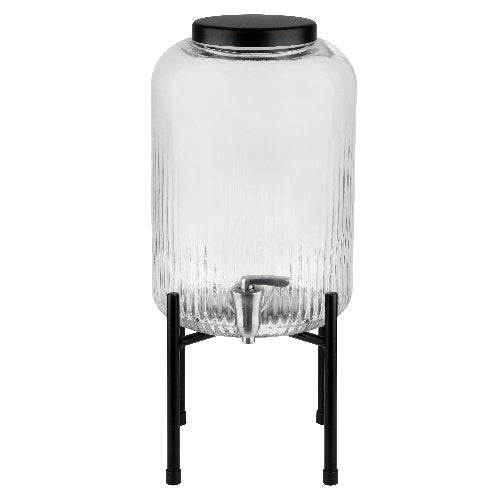 APS Dispenser 'Industrial' 7 Liter aus Glas und Metall für Gastronomie