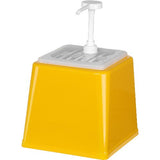 Hendi Pump-Soßenspender 2,5L, 22,4x21,0x32,5cm, ABS gelb