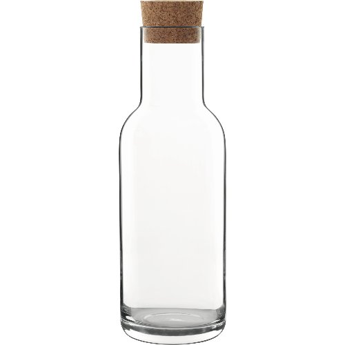 Bormioli Karaffe Sublime mit Korkdeckel, 1,1L für stilvolles Servieren von Getränken