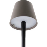 G. Vermes LED Tischleuchte "Milano" 11x11x28cm schwarz/grau