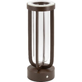 G. Vermes LED Tischleuchte "Florence" 9,5x9,5x26cm bronze