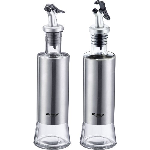 Westmark Essig- und Ölspender Lissabon, Edelstahl und Glas, 300 ml