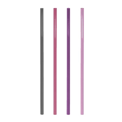 Kögler Trinkhalme Mehrweg Kunststoff Jumbo Wild Berry 20cm für Gastronomie