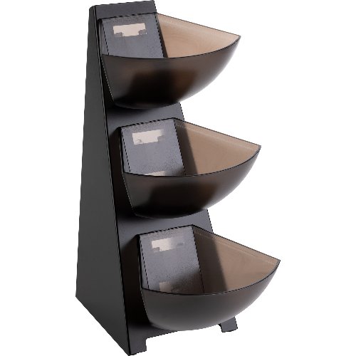 APS Multi Rack zur Aufbewahrung von Gastrozubehör in mattschwarz, 3-stufig