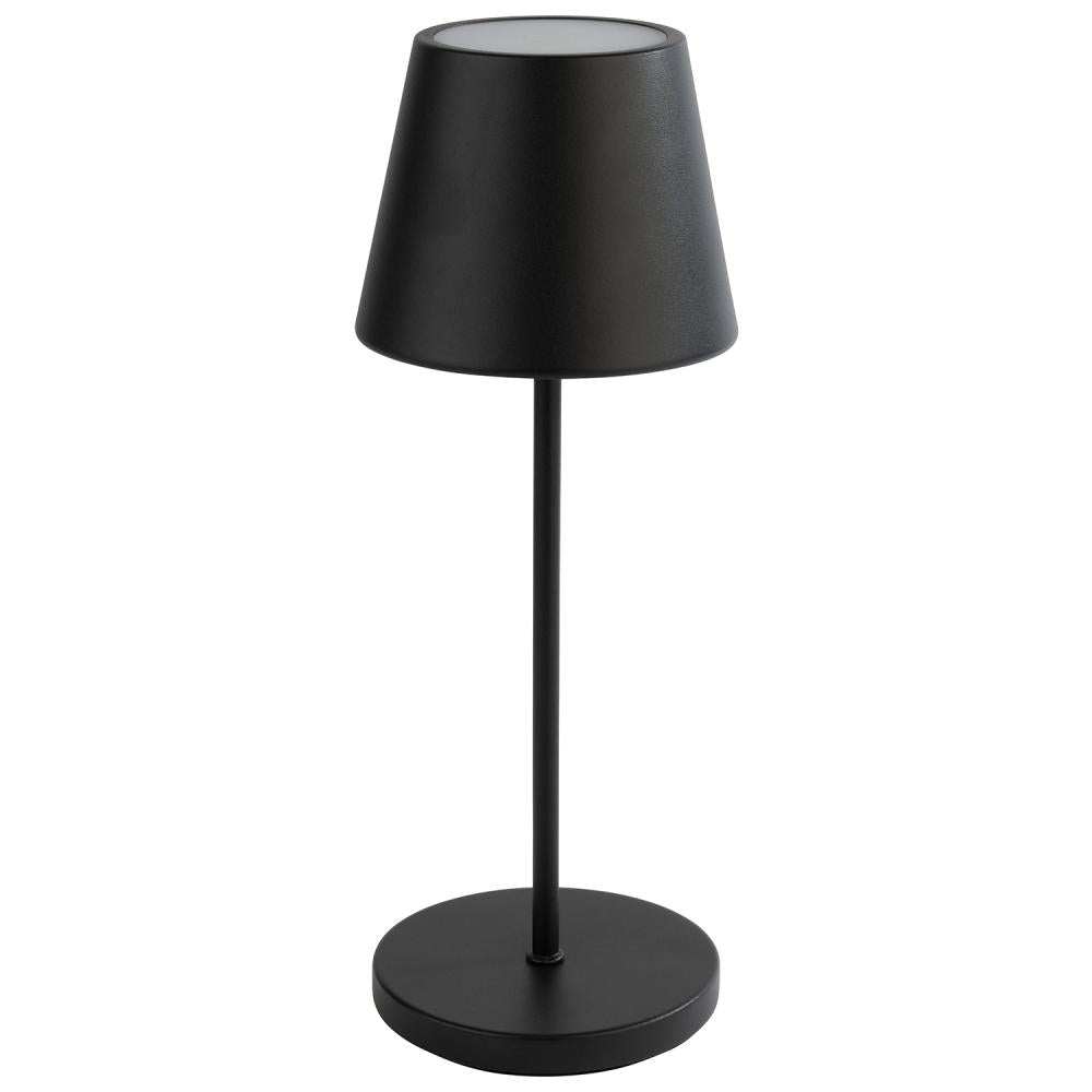 APS Tischleuchte -MERLE- für Gastronomie und Events, Ø 11 cm, H: 30,5 cm, Metall, schwarz
