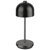 APS Tischleuchte -JOSEF MINI- , Ø 8 cm, H: 20,5 cm , Metall, Farbe: gunmetal