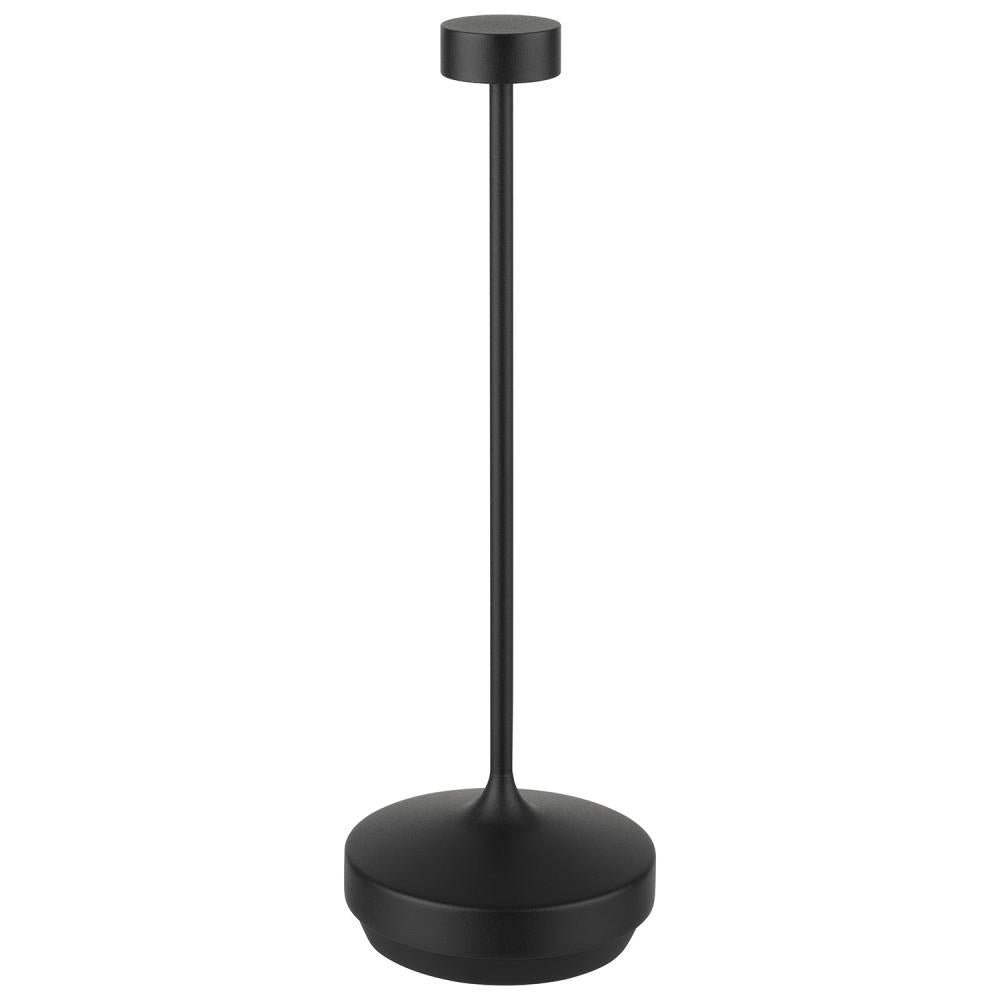 APS Tischleuchte -NISSRIN-, Ø 8 cm, H: 25 cm, Metall, Farbe: schwarz