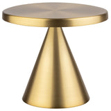 APS Tischleuchte -CONE MINI- , Ø 13 cm, H: 11,5 cm , Metall, Farbe: goldfarben