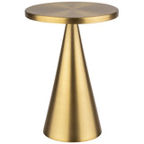APS Tischleuchte -CONE- , Ø 13 cm, H: 18 cm , Metall, Farbe: goldfarben