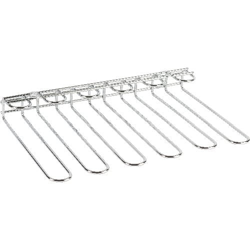 Tellier Gläserschiene aus Chromstahl für die Lagerung von Gläsern