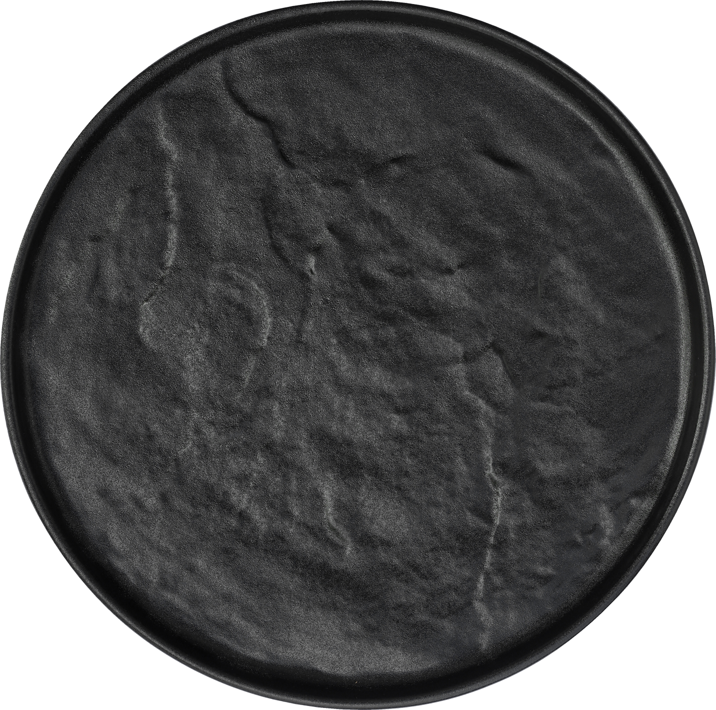 fivestars Schieferlook Teller flach Ø27cm schwarz für Gastronomie