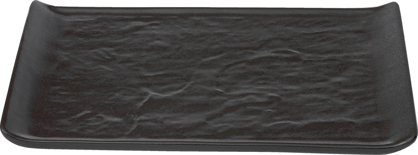 fivestars Schieferlook Platte 26,2x15cm schwarz für Gastronomie