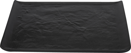 fivestars Schieferlook Platte 34,3x24cm schwarz - Servierplatte für Gastronomie