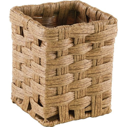 cent Besteckkorb 11x11cm H:14cm beige aus Polyrattan für die Gastronomie
