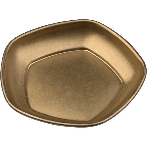 fivestars ZollYoko Zoll Schale petit fünfeckig 9x9x1,5cm gold Edelstahl VPE 6