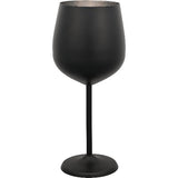 fivestars "Rooftop" Weinglas 550ml, schwarz, Edelstahl; VPE 2