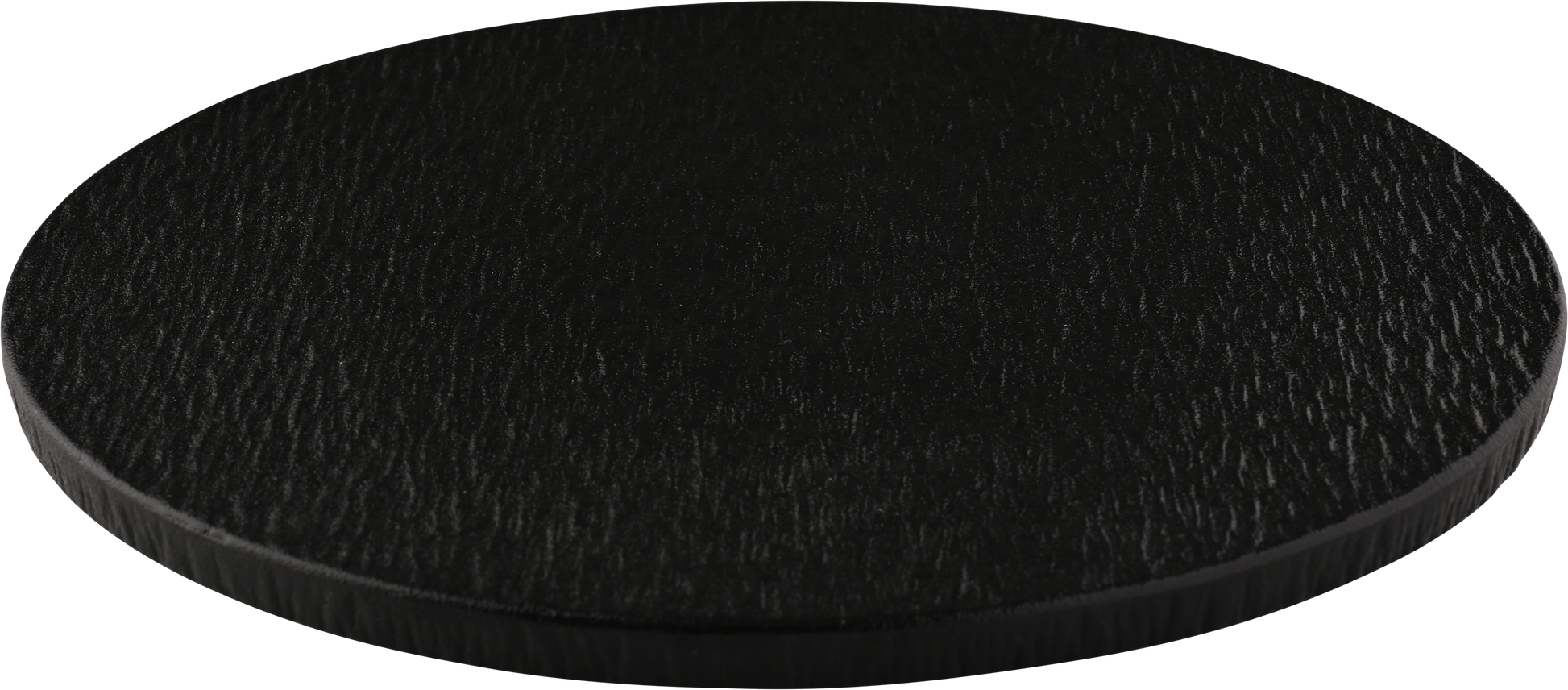 fivestars Lavanit schwarze Porzellanplatte Ø25cm für Gastronomie