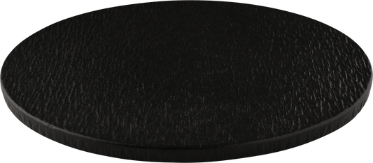 fivestars Lavanit schwarze Porzellanplatte Ø25cm für Gastronomie