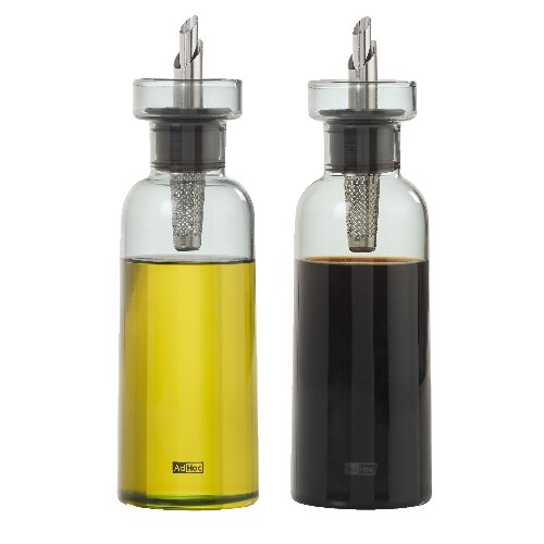AdHoc Essig-/Ölspender-Set AromaPour aus Borosilikatglas für präzises Ausgießen