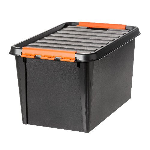 Orthex Box Robust schwarz für Transport und Lagerung von Lebensmitteln