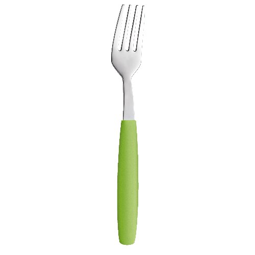 Amefa grüne Dessertgabel aus Edelstahl 18/0, spülmaschinengeeignet