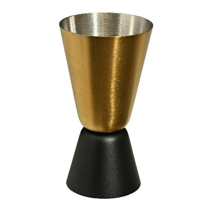 fivestars Rooftop Cocktail-Doppelmaß schwarz-gold für präzise Cocktailzubereitung