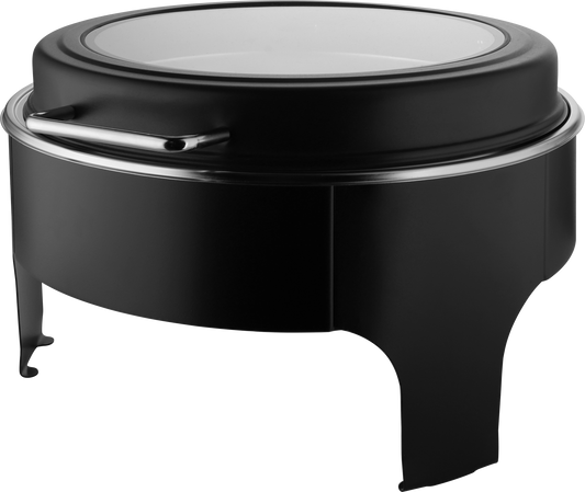 cent Chafing Dish rund, schwarz, 6L für Buffets und Veranstaltungen