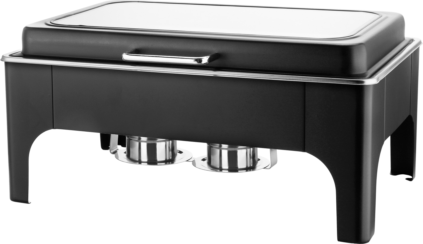cent Chafing Dish 1/1 GN in schwarz für die Warmhaltung von Speisen