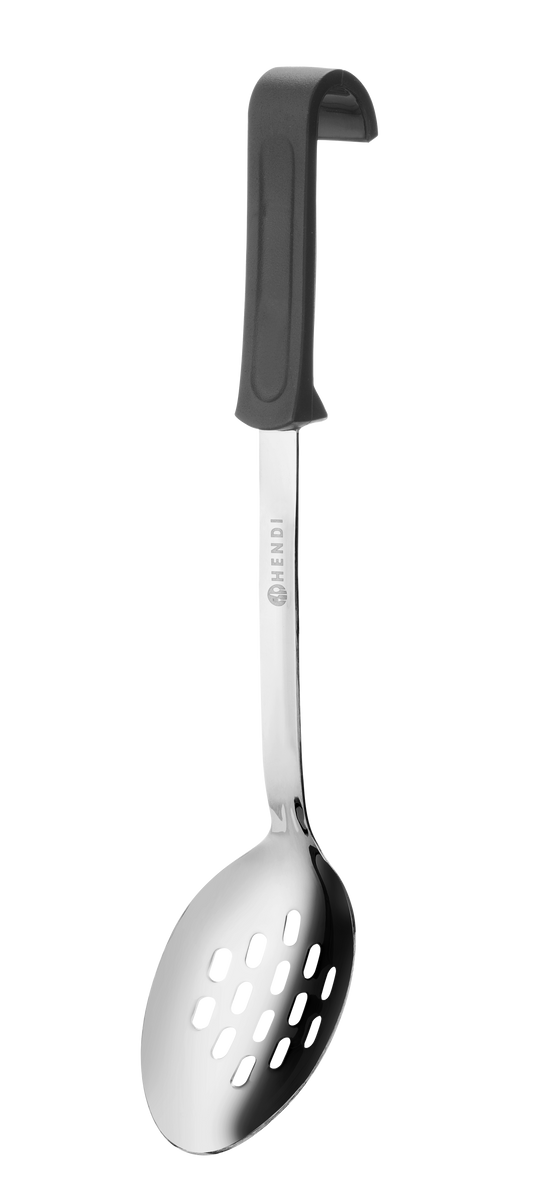 Hendi Küchenhelfer Edelstahl/PP Chafinglöffel, gelocht - ideal für Gastronomie
