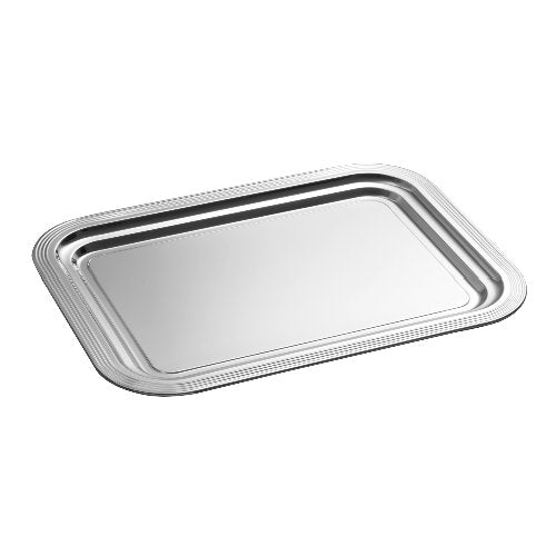 APS Serviertablett Edelstahl 41 x 31 cm – für den professionellen Einsatz in der Gastronomie