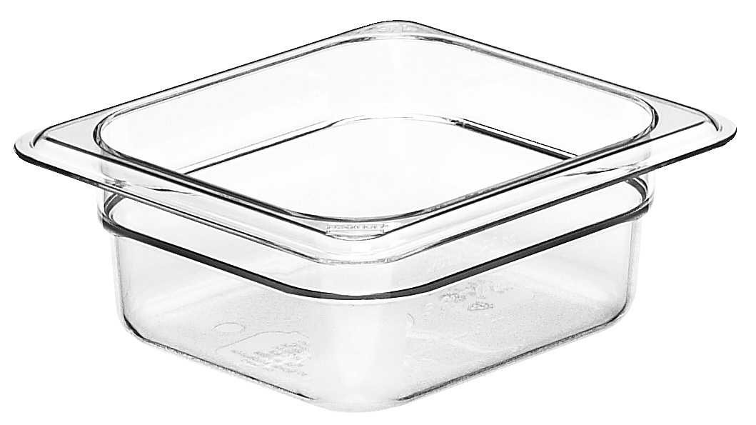 Cambro CamView GN Behälter SAN BPA-frei 1/6, 1L für die Aufbewahrung von Lebensmitteln