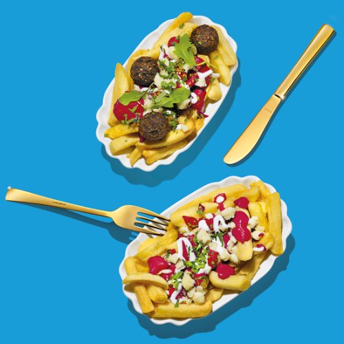 Amefa ATLANTIC Menügabel PVD gold - elegantes Besteck für gehobene Gastronomie