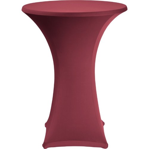 Dena Tischplattenbezug Stretch Ø80cm bordeaux für Stehtische