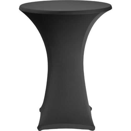 Dena Tischplattenbezug Stretch Ø80cm schwarz für elegante Stehtische.