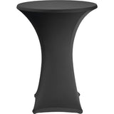 Stretch Tischplattenbezug "Stretch" Ø70cm schwarz