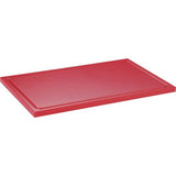 cent Schneidbrett mit Saftrille PE 500  rot 60x40x2cm