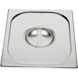 Cookmax GN Deckel ohne Löffelausschnitt Edelstahl für 1/6