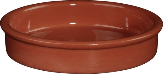 Holst Backform ohne Griffe Mediterrano rund terracotta für Ofen und Mikrowelle