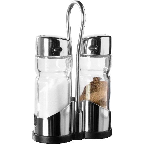 cent Menage 2 tlg. aus Glas und Edelstahl für Salz und Pfeffer