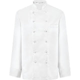 Greiff Kochjacke Herren, Brustleistentasche, langarm, weiß Gr. M
