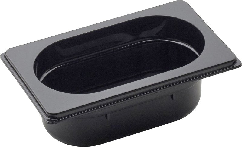 cent GN Behälter 1/9 Polycarbonat schwarz 0,5L für Gastronomie