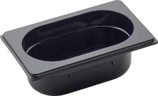 cent GN Behälter 1/9 Polycarbonat schwarz 0,5L für Gastronomie