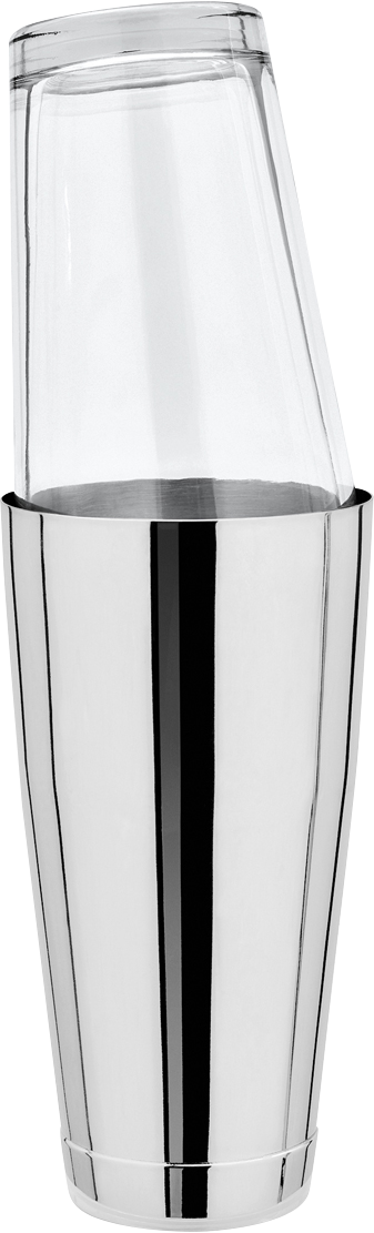 cent Boston-Shaker 18/8 aus Edelstahl mit 0,7L Glas für Cocktails