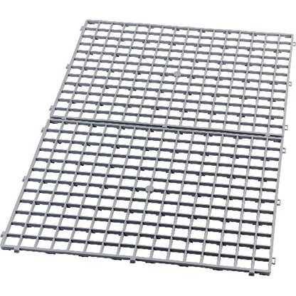 Fuchs Gläserabtropfmatte 40 x 30 cm grau Hart-PVC für Abtropfen von Gläsern